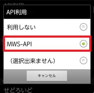 MWS-API設定1